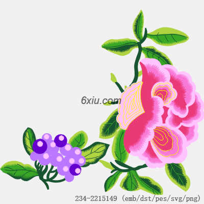 svg矢量绣花图下载