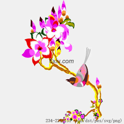svg矢量绣花图下载