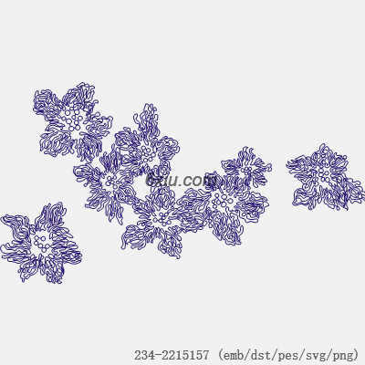 svg矢量绣花图下载