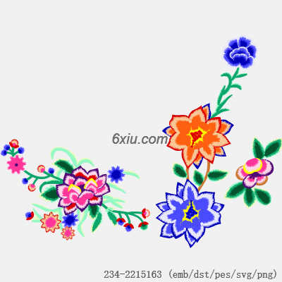 svg矢量绣花图下载