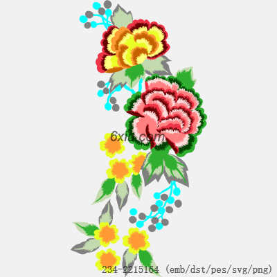 svg矢量绣花图下载