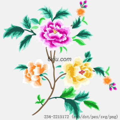 svg矢量绣花图下载