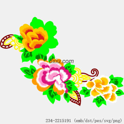 svg矢量绣花图下载