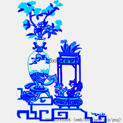 svg矢量绣花图下载