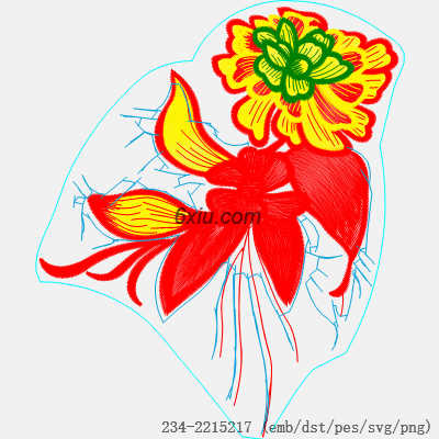 svg矢量绣花图下载