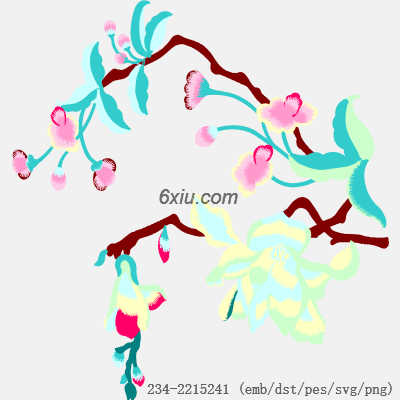 svg矢量绣花图下载