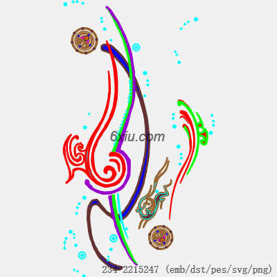 svg矢量绣花图下载