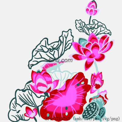 svg矢量绣花图下载