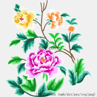 svg矢量绣花图下载