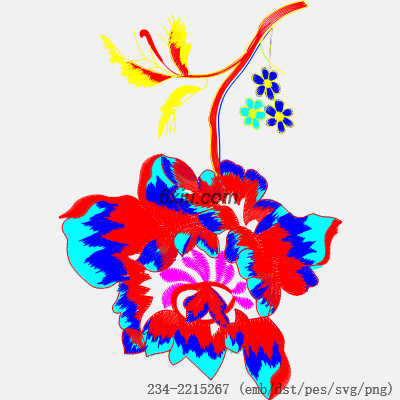 svg矢量绣花图下载