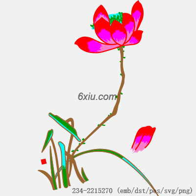 svg矢量绣花图下载