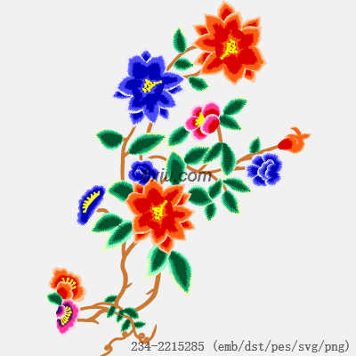 svg矢量绣花图下载