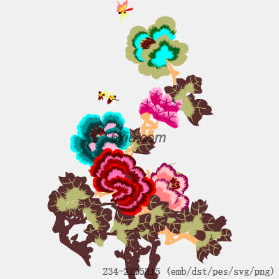 svg矢量绣花图下载