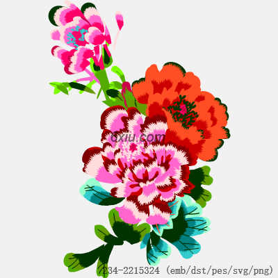 svg矢量绣花图下载