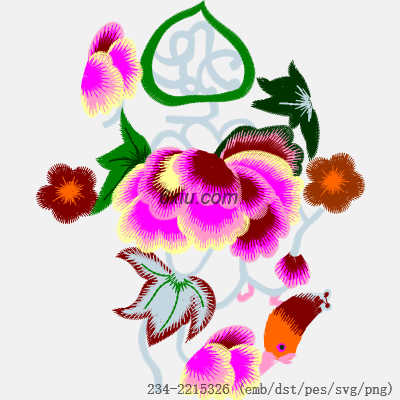 svg矢量绣花图下载
