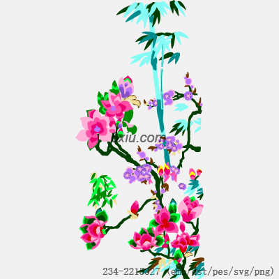 svg矢量绣花图下载