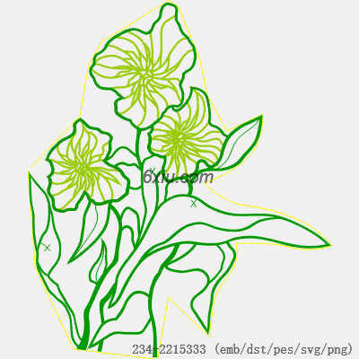 svg矢量绣花图下载