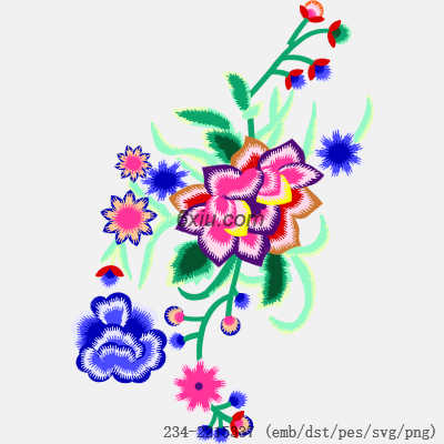 svg矢量绣花图下载