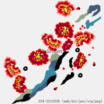 svg矢量绣花图下载