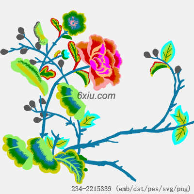 svg矢量绣花图下载