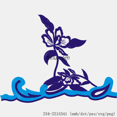 svg矢量绣花图下载