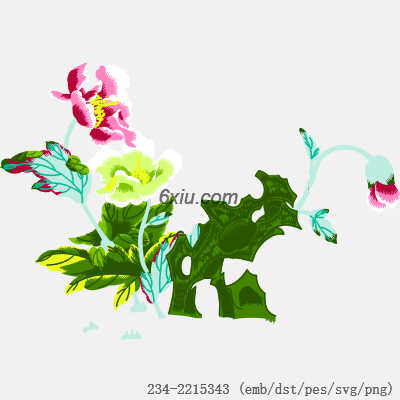 svg矢量绣花图下载