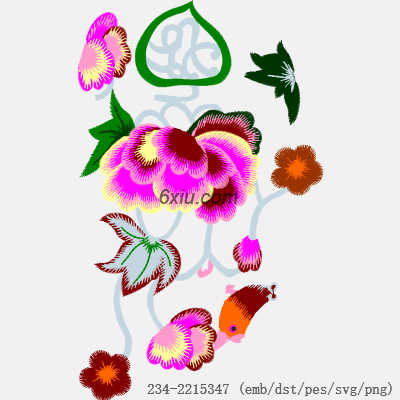 svg矢量绣花图下载