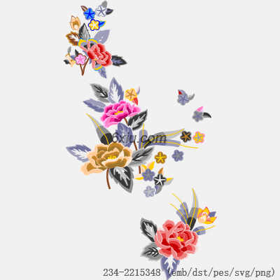svg矢量绣花图下载