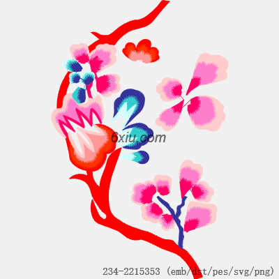 svg矢量绣花图下载