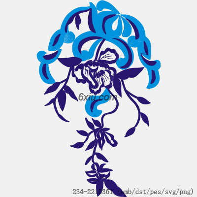 svg矢量绣花图下载