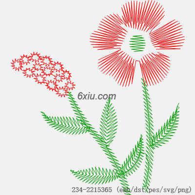 svg矢量绣花图下载