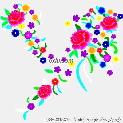 svg矢量绣花图下载