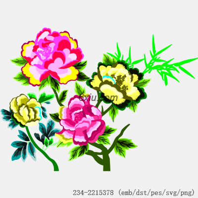 svg矢量绣花图下载