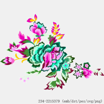 svg矢量绣花图下载