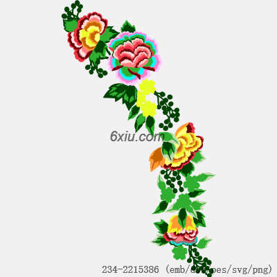 svg矢量绣花图下载