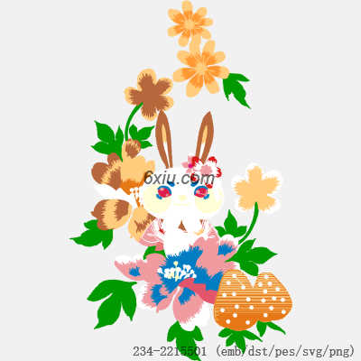 svg矢量绣花图下载