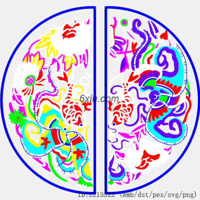 svg矢量绣花图下载