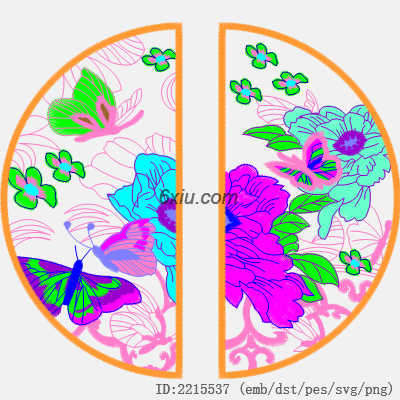 svg矢量绣花图下载