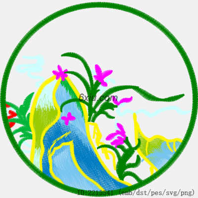 svg矢量绣花图下载
