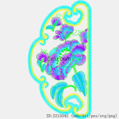 svg矢量绣花图下载