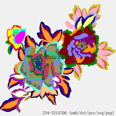 svg矢量绣花图下载