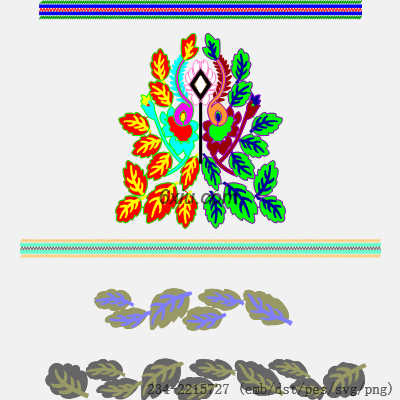 svg矢量绣花图下载