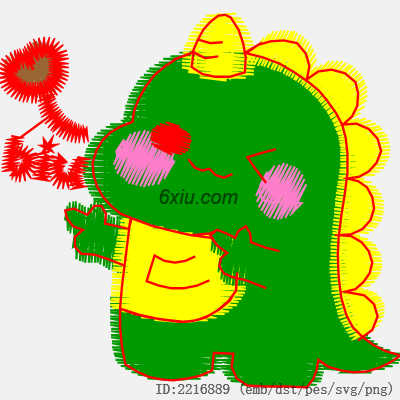 svg矢量绣花图下载