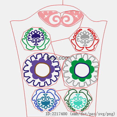 svg矢量绣花图下载