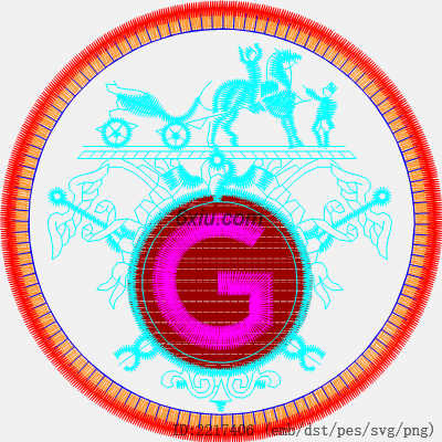 svg矢量绣花图下载