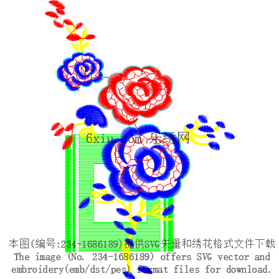 svg矢量绣花图下载