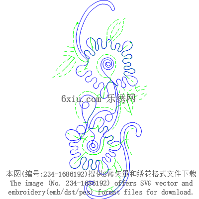 svg矢量绣花图下载