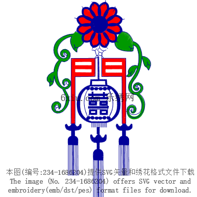 svg矢量绣花图下载