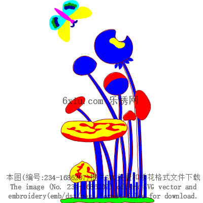 svg矢量绣花图下载