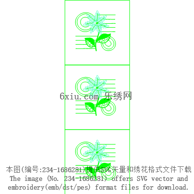 svg矢量绣花图下载